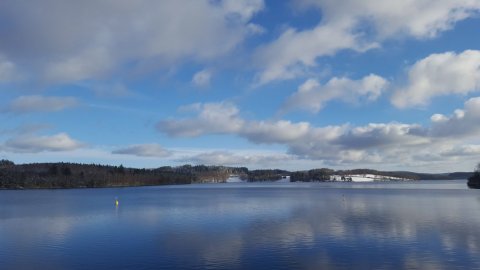 L'hiver auprès du lac de vassivière n'est pas fini